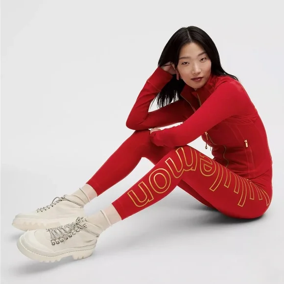 Lululemon Lunar New Year Align NWT High-Rise Pant 25” Dark Red - Picture 2 of 7